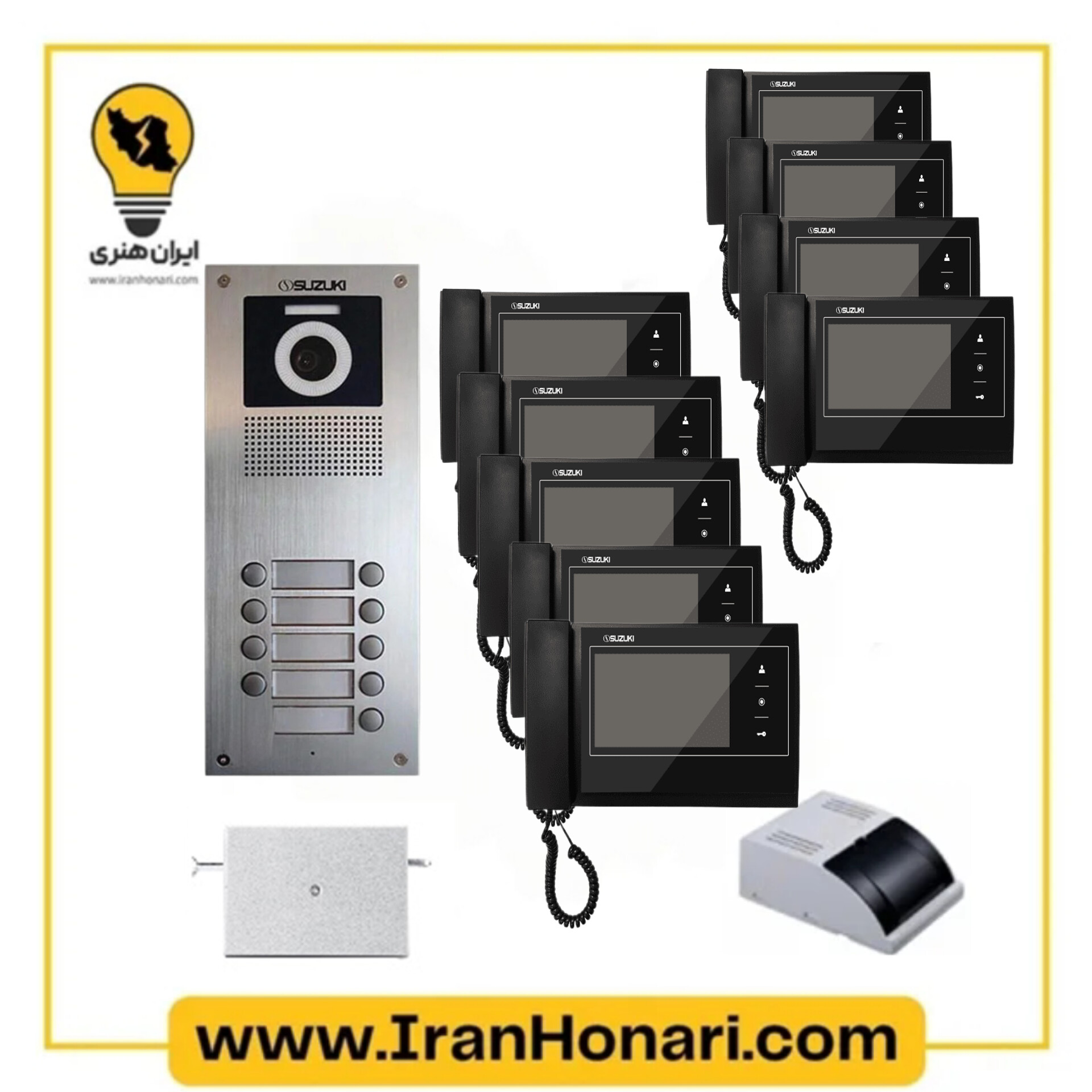 پکیج9 واحدی آیفون تصویری سوزوکی 7 اینچ با حافظه SZ-7۲۷mb