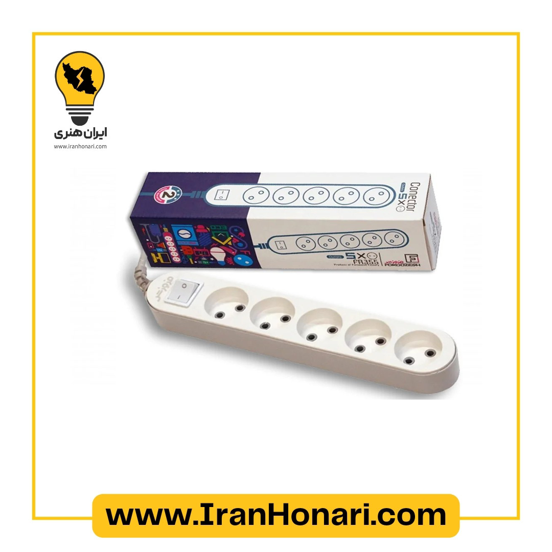 رابط برق 5 خانه 1.8 متری فروزش FR-355